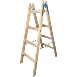 AWTools Wooden Double-Sided Rung Ladder 2x4 150kg