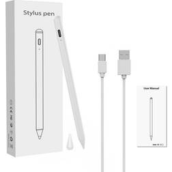 INF Genopladelig stylus pen med tynd spids 1,45 mm Hvid