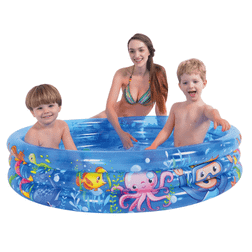 Flipper 3-ring pool med havdyr 140 liter