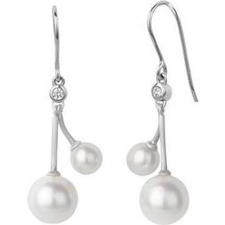 ByBiehl Coco Cherry Sterling Øreringe fra byBiehl med Ferskvandsperler