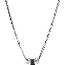 Fossil halsband Caravan Lava Stainless Steel Station Necklace JF03689040