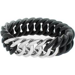 Armbånd TheRubz 100174 Silikone Rustfrit stål Sølvfarvet Stål/Silikone