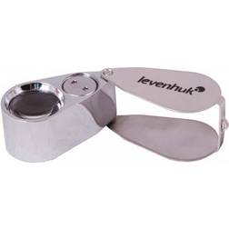 Levenhuk Zeno Gem M9 Handheld Impact Resistant Magnifier with Glass Optics and LED Light