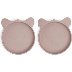 Nuuroo Silikone Tallerken 2pk, Rose
