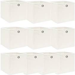 vidaXL 32x32x32cm Storage Box 10pcs