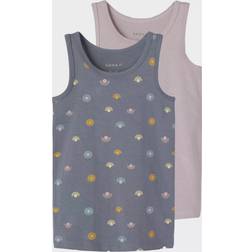 Name It 2-Pak Tanktops Folkstone Gray