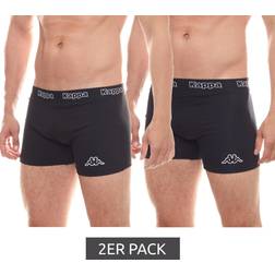 Kappa 2pack Boxers 304jb30-950, Uomo, Nero, Nero