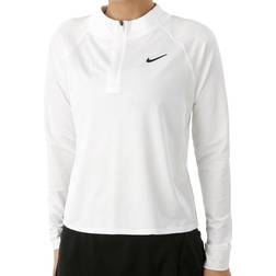 Nike Court Dry Victory Half-Zip Long Sleeve Women - White