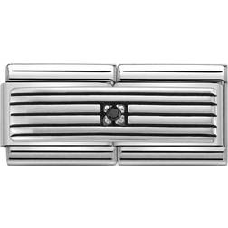 Nomination Classic Rows with CZ Double Charm
