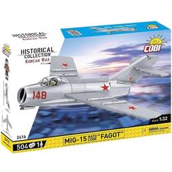 Cobi 2416 Historical Collection Korean War Korean War Fighter Plane MIG-15 NATO CODE FAGOT 504 pads