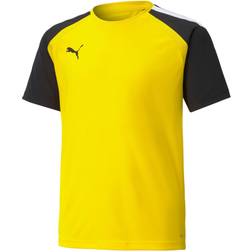 Puma teamPacer T-shirt Jr Cyber Yellow-Puma Black-Puma Barn 116