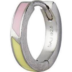 Stine A Petit Circus Huggie Earring - Silver/Pink/Yellow