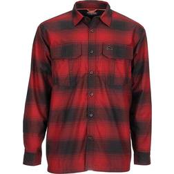 Simms ColdWeather Shirt Rusty Red Buffalo Plaid XXL