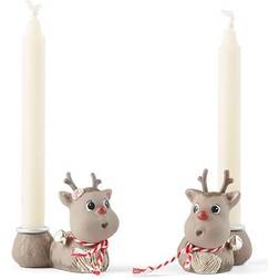 Klarborg Rudolf & Smukke Lysestage 6cm 2stk