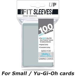 Ultra Pro 100 lommer PROFit SMALL (Perfect Fit 60x87mm) (Gennemsigtige) Dobbelt beskyttelse! Sleeves #82713