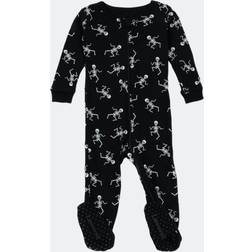 Leveret Kids Footed Cotton Pajama Skeleton