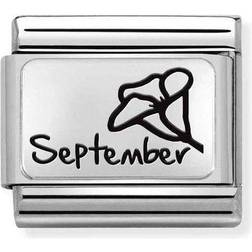 Nomination Classic September Morning Glory Flower Charm