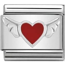 Nomination Classic Heart With Wings Charm