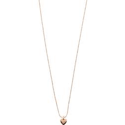 Pilgrim Jayla Heart Necklace - Rose Gold