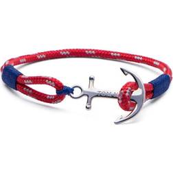 Tom Hope "Unisexarmband TM00 Textil Sterlingsilver Silvrig Textil/Sterlingsilver (Mått: 18 cm)