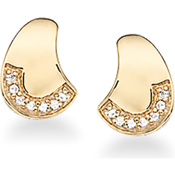 Scrouples Stud Earrings - Gold/Transparent