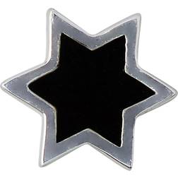 Design Letters Star Charm - Silver/Black