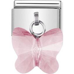 Nomination Composable Classic Link Butterfly Charm - Silver/Pink