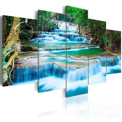 Arkiio Blue Waterfall in Kanchanaburi, Thailand 200x100 Tavla