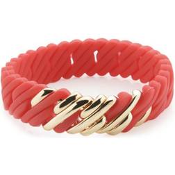 Ladies'Bracelet TheRubz 02-100-418 Silicone Stainless steel Golden Steel/Silicone (15 x 18 cm)