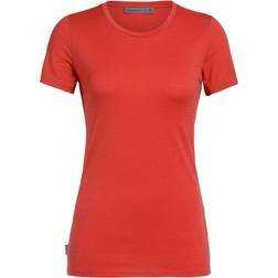 Icebreaker Women's Merino Tech Lite Low Crew T-shirt - Fire