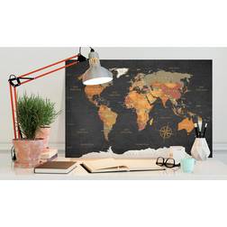 Arkiio World Map Secrets of the Earth 60x40 Tavla