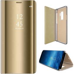 Smart Clear View Foderal Samsung Galaxy S22 Guld