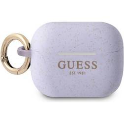 Guess GUAPSGGEU AirPods Pro cover purple/purple Silicone Glitter