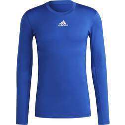 adidas Techfit Longsleeve Sportshirt - Blau