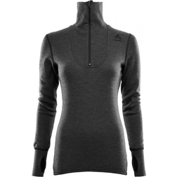 Aclima DoubleWool Polo with Zip - Marengo/Jet Black