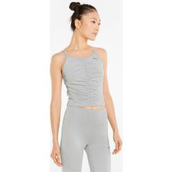 Puma Studio Foundation Ruched Tank - Light Gray Female