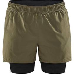 Craft ADV Essence 2-in-1 Stretch Shorts M - Green