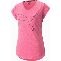 Puma Favourite Heather Cat Training T-Shirt Women, Sunset Heather/Outline