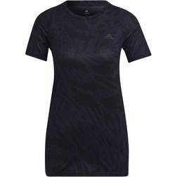 adidas Fast Allover Print Running Tee - Blå