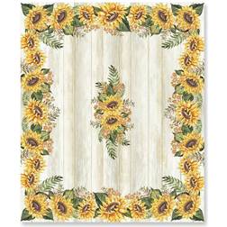 Laural Home Sunflower Day Tablecloth Multicolor (213.36x177.8cm)