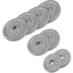 Gorilla Sports Viktskivor IRON 4x5kg 2x2,5kg 2x1,25kg