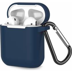 INF Airpods Schutzhülle Aus Silikon Dunkelblau