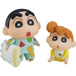 Good Smile Crayon Shin-Chan Nendoroid Actionfigur Shinnosuke Nohara Pajama Ver. & Himawari 8 cm