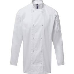 Premier Coolchecker Long Sleeved Chef Jacket - White