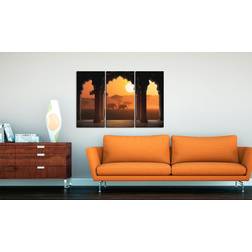 Arkiio The tranquillity of Africa triptych 90x60 Tavla