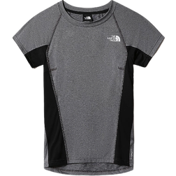 The North Face Women's Athletic Outdoor T-shirt - Asphalt Grey White Heather/TNF Black