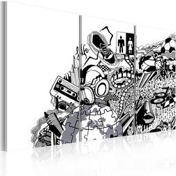 Arkiio Artistic mess triptych 60x40 Tavla
