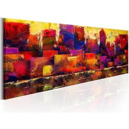 Arkiio Colourful City Skyline 150x50 Tavla