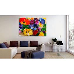 Arkiio Spring Pansies 120x80 Tavla