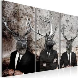 Arkiio Deer In Suits 120x80 Artgeist sp. z o. o Tavla